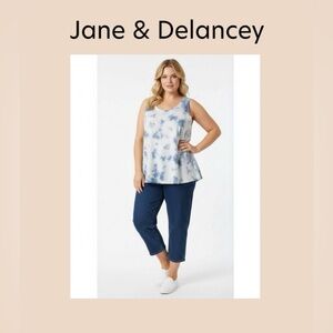 Jane & Delancey Women’s Tie Dye Swing Tank Top Size 2X